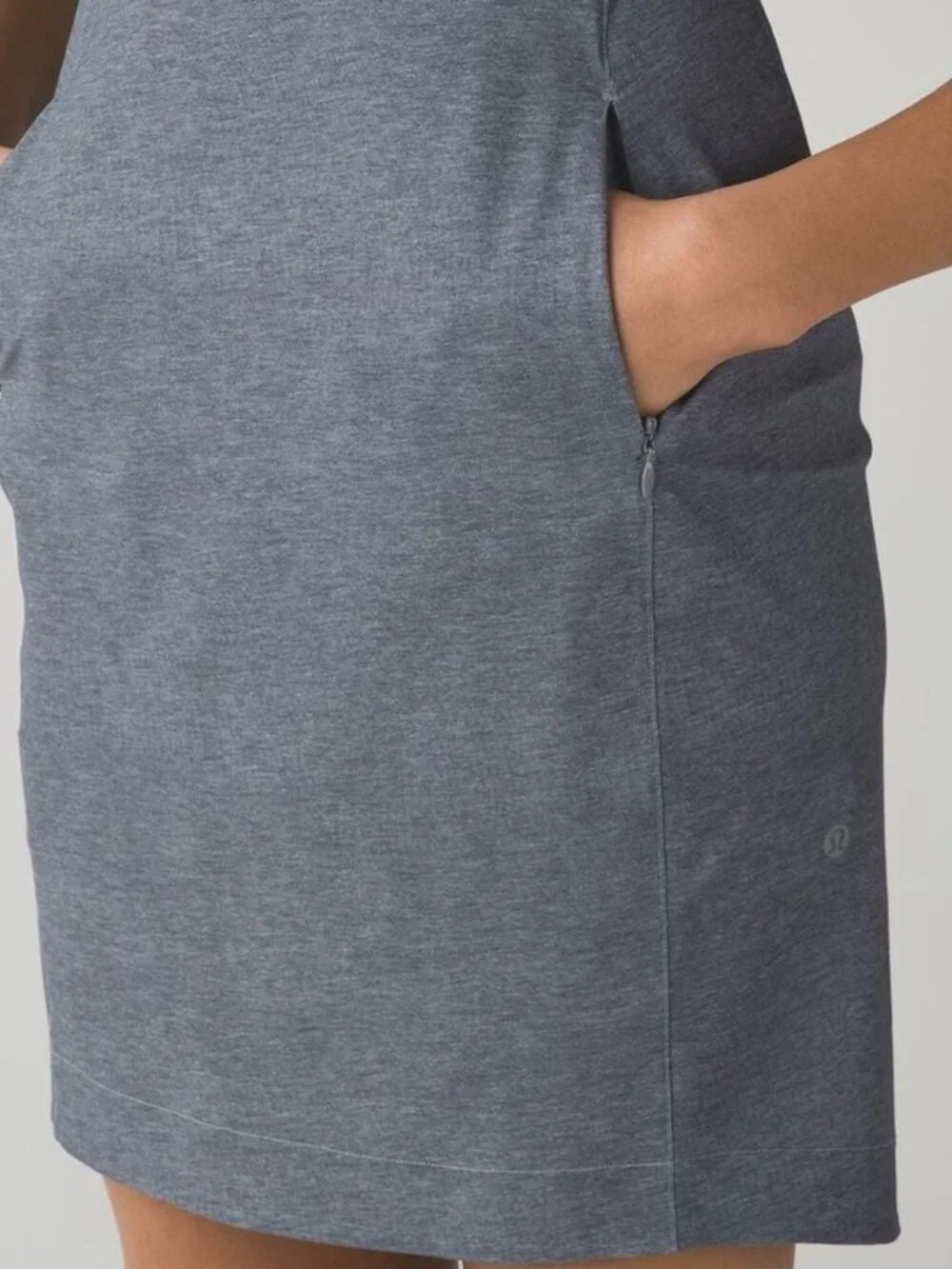 Lululemon & go Endeavor Gray Deep Coal Women's Mini Dress Size 4 - 8658
